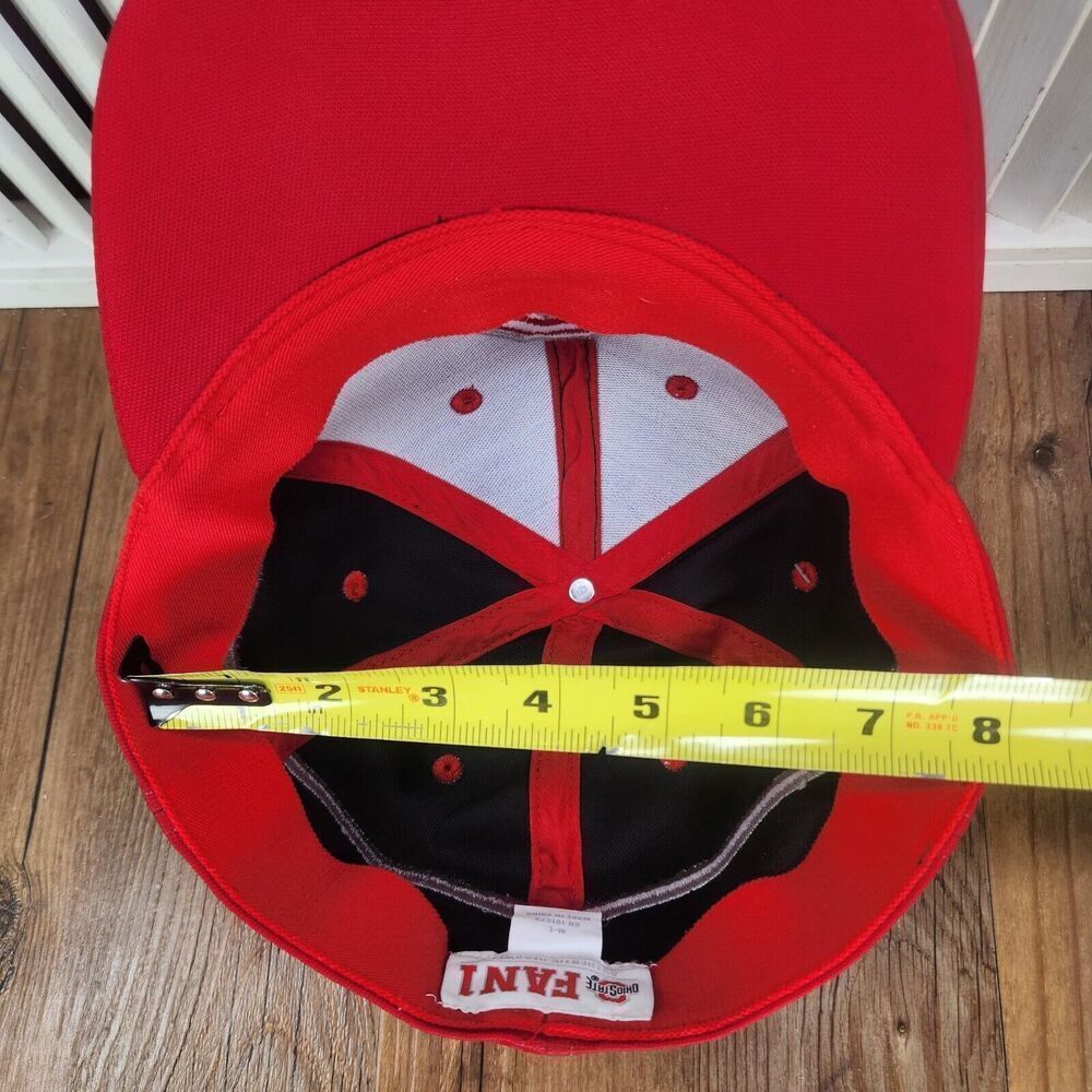 Ohio State University Buckeyes Fan1 Size M/L Hat Cap Black Red Baseball College - Picture 13 of 13